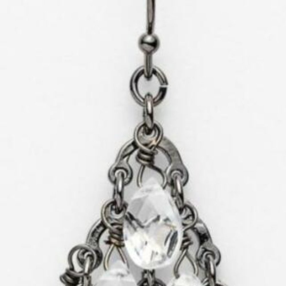 NWT Ann Taylor Chandelier Earrings Dangling Facet - Picture 5 of 7